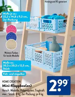 Aldi Süd HOME CREATION Mini-Klappbox(en) Angebot
