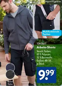 Aldi Süd TOPCRAFT Arbeits-Shorts Angebot