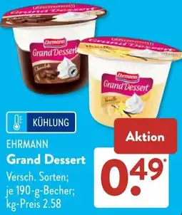 Aldi Süd EHRMANN Grand Dessert Angebot