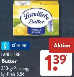 Aldi Süd LANDLIEBE Butter Angebot