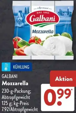 Aldi Süd GALBANI Mozzarella Angebot