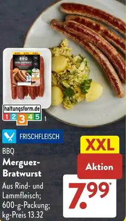 Aldi Süd BBQ Merguez Bratwurst Angebot