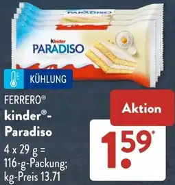 Aldi Süd FERRERO kinder Paradiso Angebot