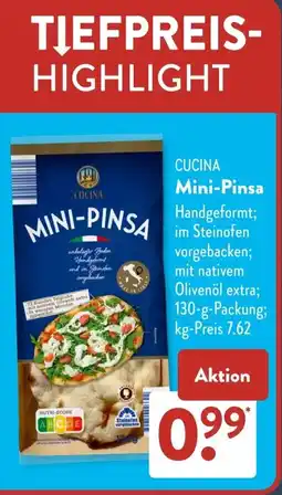 Aldi Süd CUCINA Mini-Pinsa Angebot