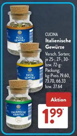 Aldi Süd CUCINA Italienische Gewürze Angebot