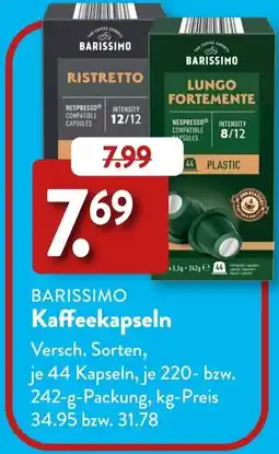 Aldi Süd BARISSIMO Kaffeekapseln Angebot
