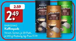 Aldi Süd BARISSIMO Kaffeepads Angebot