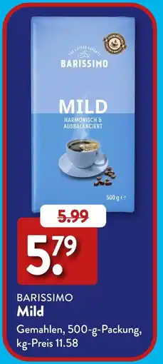 Aldi Süd BARISSIMO Mild Angebot