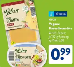 Aldi Süd MYVAY Vegane Käsealternative Angebot