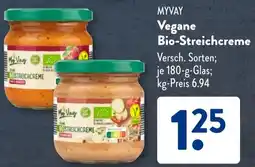 Aldi Süd MYVAY Vegane Bio-Streichcreme Angebot