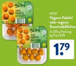 Aldi Süd MYVAY Vegane Falafel oder vegane Gemüsebällchen Angebot