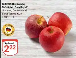 Globus GLOBUS HierZuliebe Tafeläpfel „Gala Royal“ Angebot