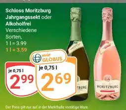 Globus Schloss Moritzburg Jahrgangssekt oder Alkoholfrei Angebot