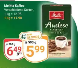 Globus Melitta Kaffee Angebot