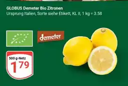 Globus GLOBUS Demeter Bio Zitronen Angebot
