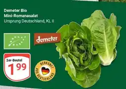 Globus Demeter Bio Mini-Romanasalat Angebot