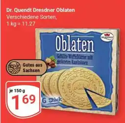 Globus Dr. Quendt Dresdner Oblaten Angebot