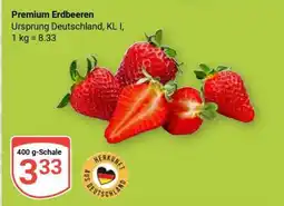 Globus Premium- Erdbeeren Angebot