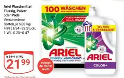 Globus Ariel Waschmittel Flüssig, Pulver oder Pods Angebot