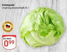 Globus Eisbergsalat Angebot