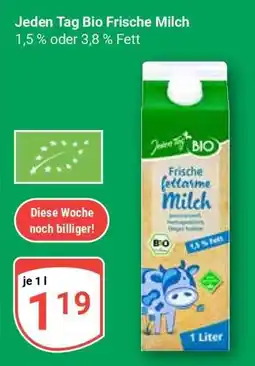 Globus Jeden Tag BIO Frische Milch Angebot