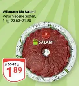 Globus Wiltmann Bio Salami Angebot