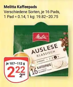 Globus Melitta Kaffeepads Angebot