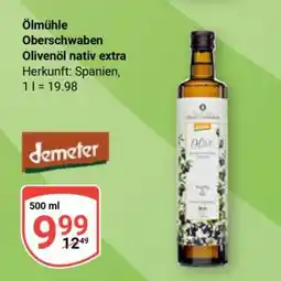 Globus Ölmühle Oberschwaben Olivenöl nativ extra Angebot
