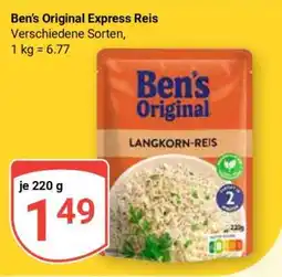 Globus Ben’s Original Express Reis Angebot