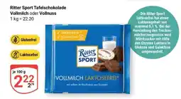 Globus Ritter Sport Tafelschokolade Vollmilch oder Vollnuss Angebot