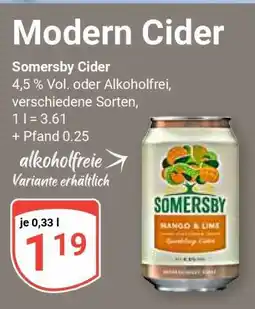 Globus SOMERSBY Cider Angebot