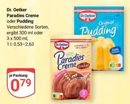 Globus Dr. Oetker Paradies Creme oder Pudding Angebot