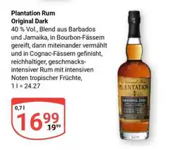 Globus Plantation Rum Original Dark Angebot