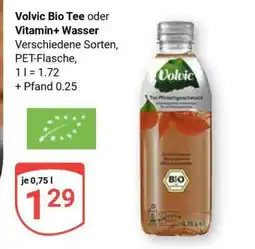 Globus Volvic Bio Tee oder Vitamin+ Wasser Angebot