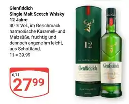 Globus GLENFIDDICH Single Malt Scotch Whisky 12 Jahre Angebot