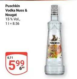 Globus Puschkin Vodka Nuss & Nougat Angebot
