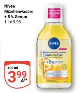 Globus Nivea Mizellenwasser + 5 % Serum Angebot