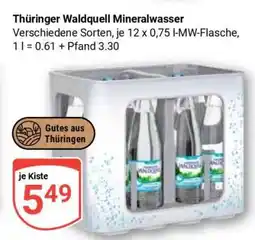 Globus Thüringer Waldquell Mineralwasser Angebot