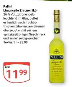 Globus Pallini Limoncello Zitronenlikör Angebot