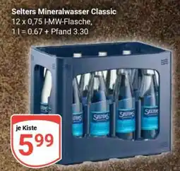 Globus Selters Mineralwasser Classic Angebot