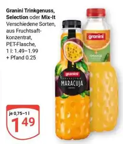 Globus Granini Trinkgenuss, Selection oder Mix-It Angebot