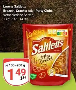 Globus Lorenz Saltletts Brezeln, Cracker oder Party Clubs Angebot