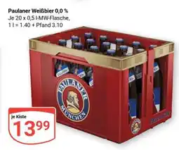 Globus Paulaner Weißbier 0,0 % Angebot