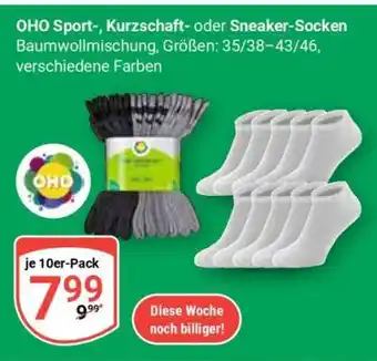 Globus OHO Sport-, Kurzschaft- oder Sneaker-Socken Angebot