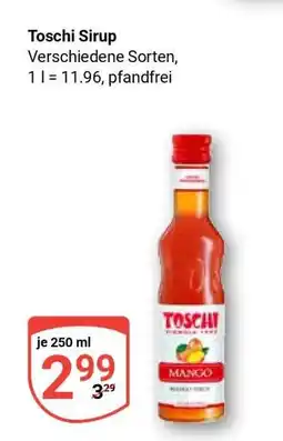 Globus Toschi Sirup Angebot