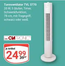 Globus Turmventilator TVL 3770 Angebot