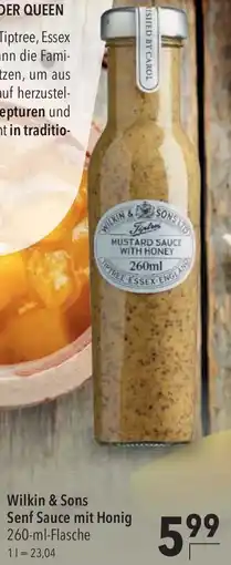 CITTI Markt Wilkin & Sons Senf Sauce mit Honig Angebot