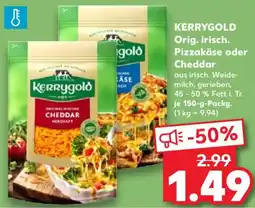 Kaufland KERRYGOLD Orig. irisch. Pizzakäse oder Cheddar Angebot