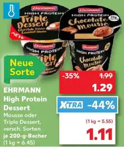 Kaufland EHRMANN High Protein Dessert Angebot