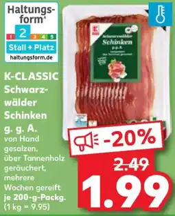 Kaufland K-CLASSIC Schwarzwälder Schinken g. g. A. Angebot